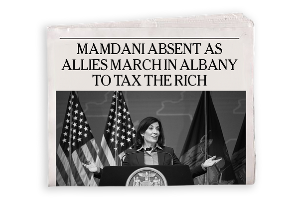 NY Focus: Mamdani absent as allies march in Albany to tax the rich